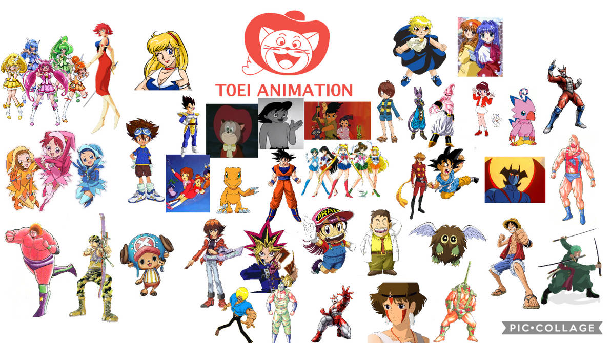 Toei Animation Character Collage by erick2k21 on DeviantArt