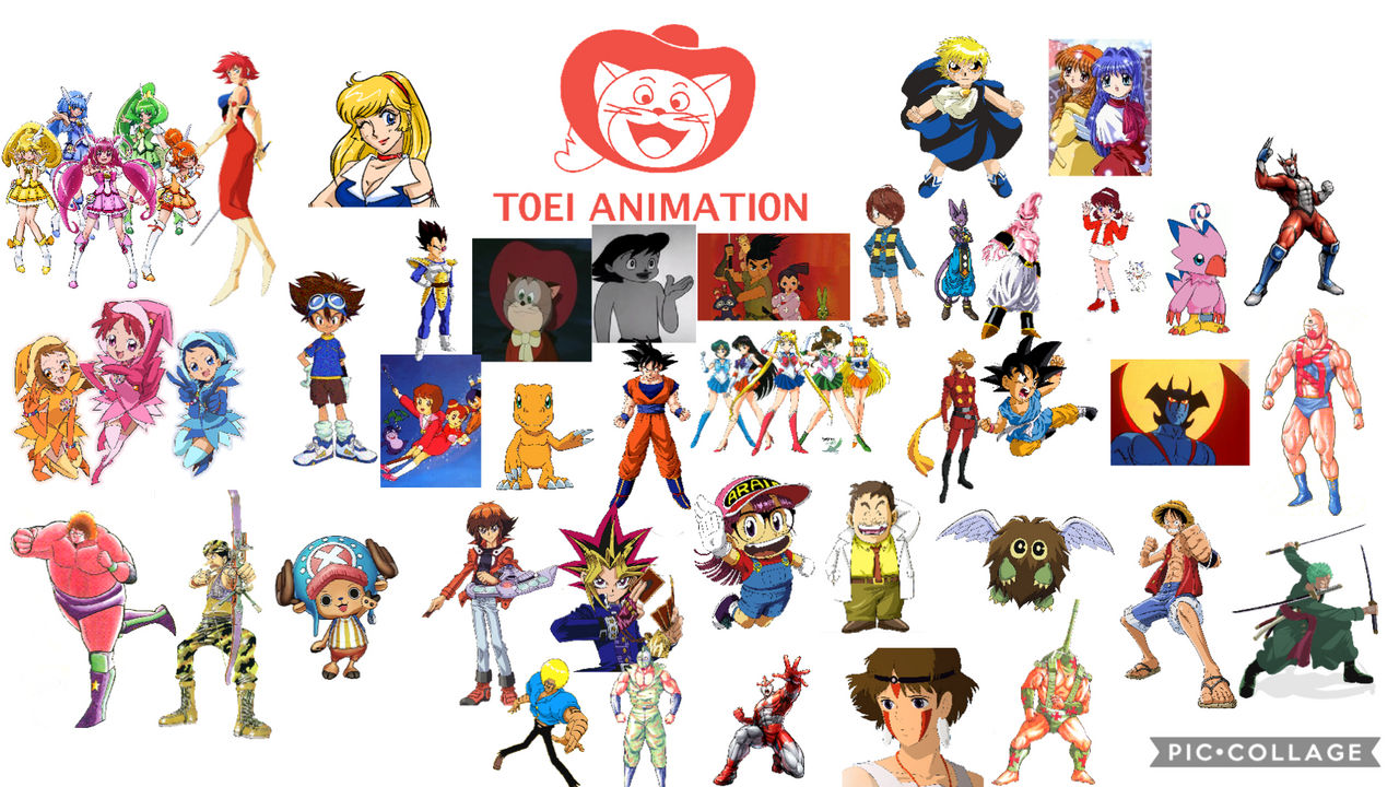 Toei Animation Character Collage by erick2k21 on DeviantArt