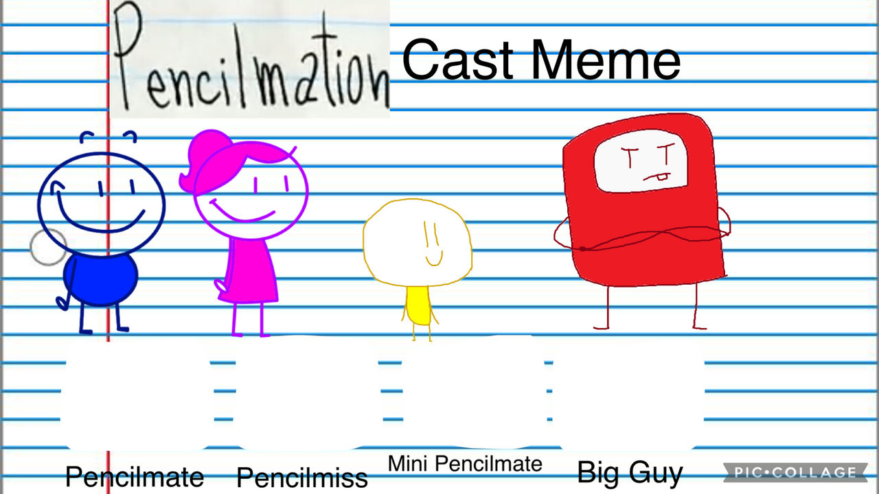 Pencilmation Cast Meme Template by erick2k21 on DeviantArt
