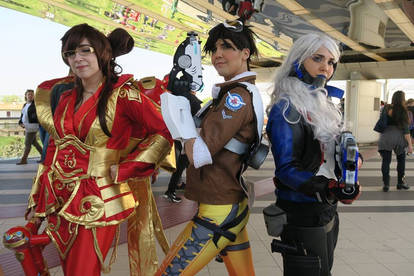 Soldier76, Tracer and Mei Cosplay