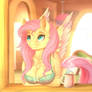 Good Morning Fluttershy (Redraw)