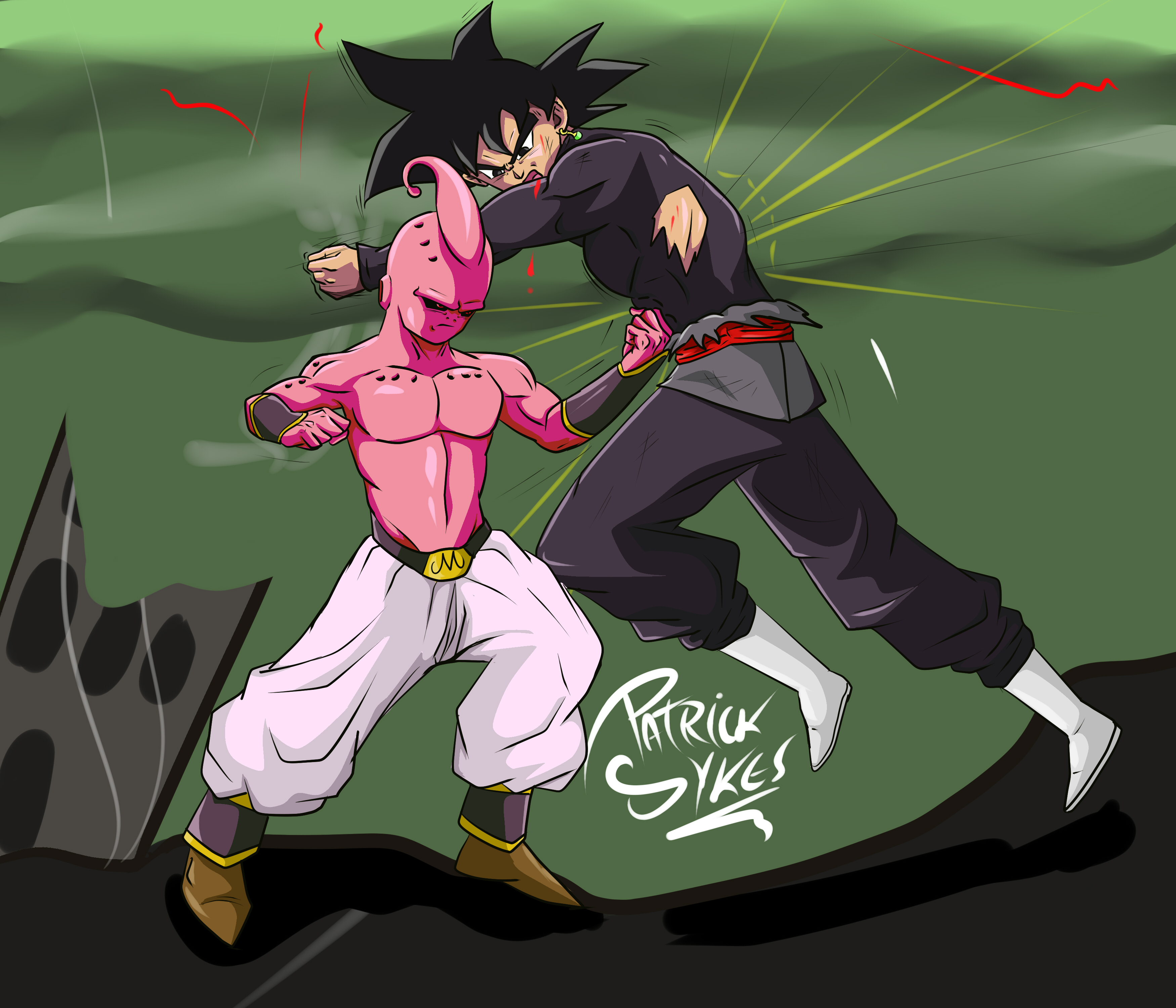 Black Goku. Dragon ball, Vegeta desenho, Majin boo kid, Vegeta vs