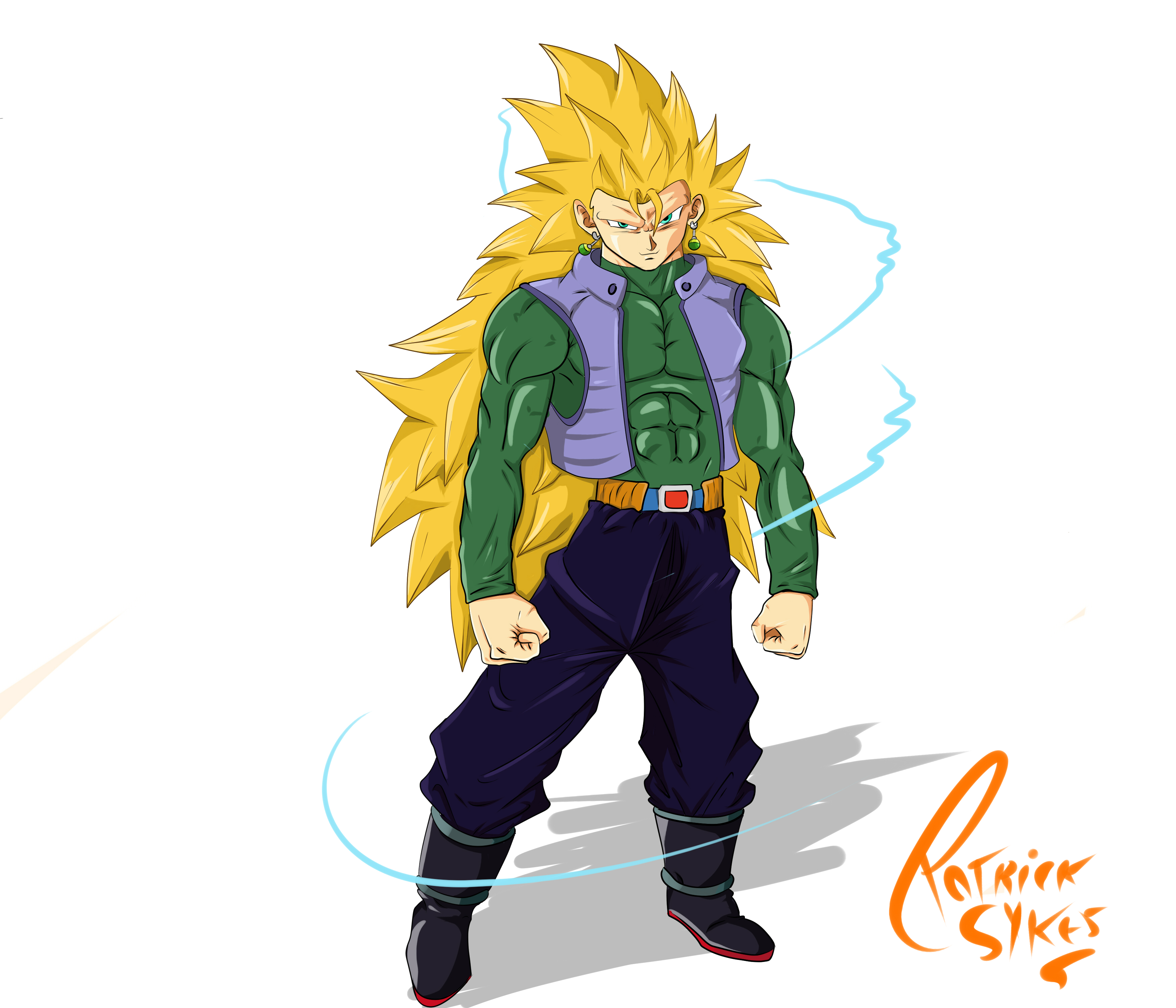 Trunks SSJ2 by hsvhrt on deviantART  Anime dragon ball, Dragon ball z,  Dragon ball art