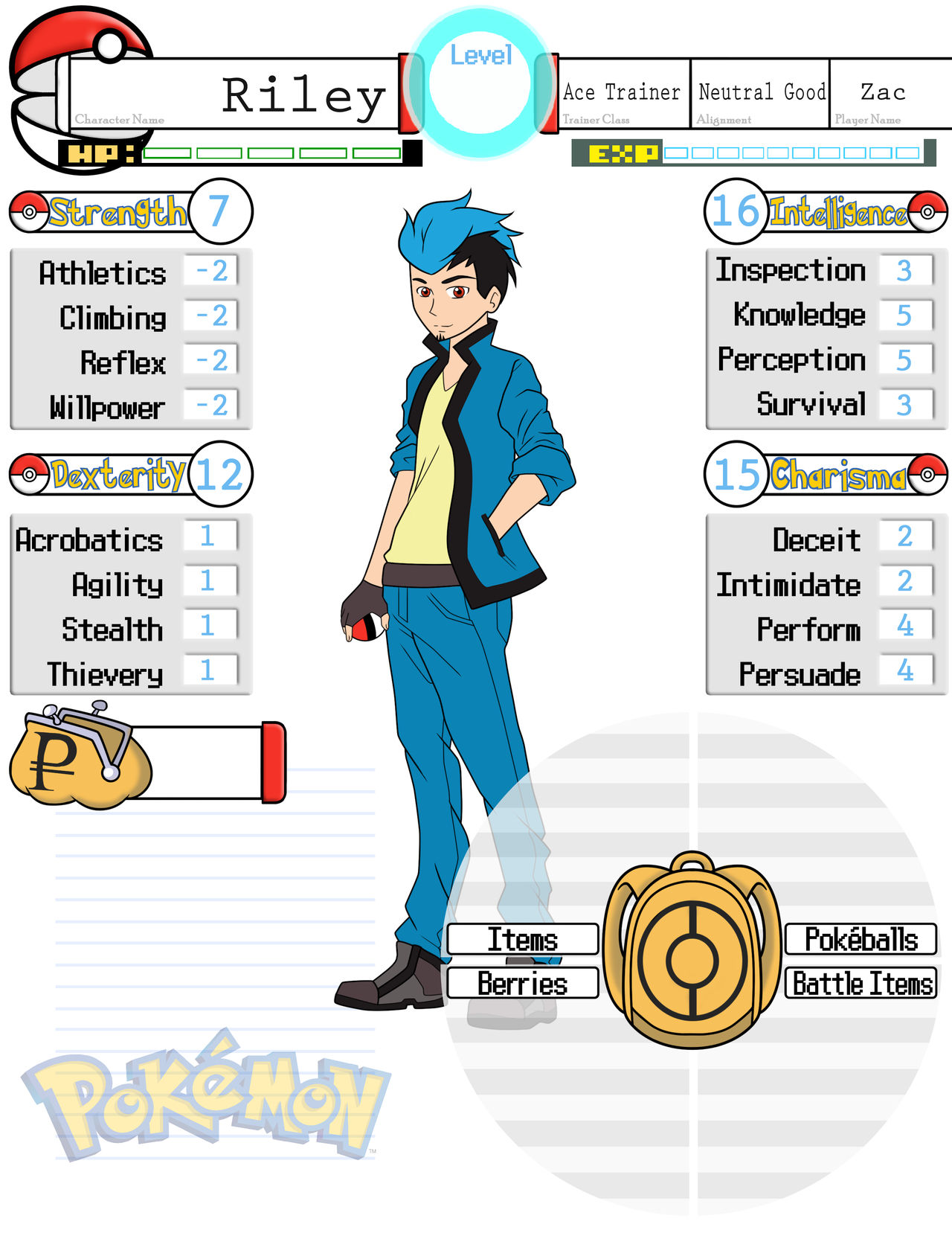 Pokemon DnD Riley by OmephSueMint on DeviantArt