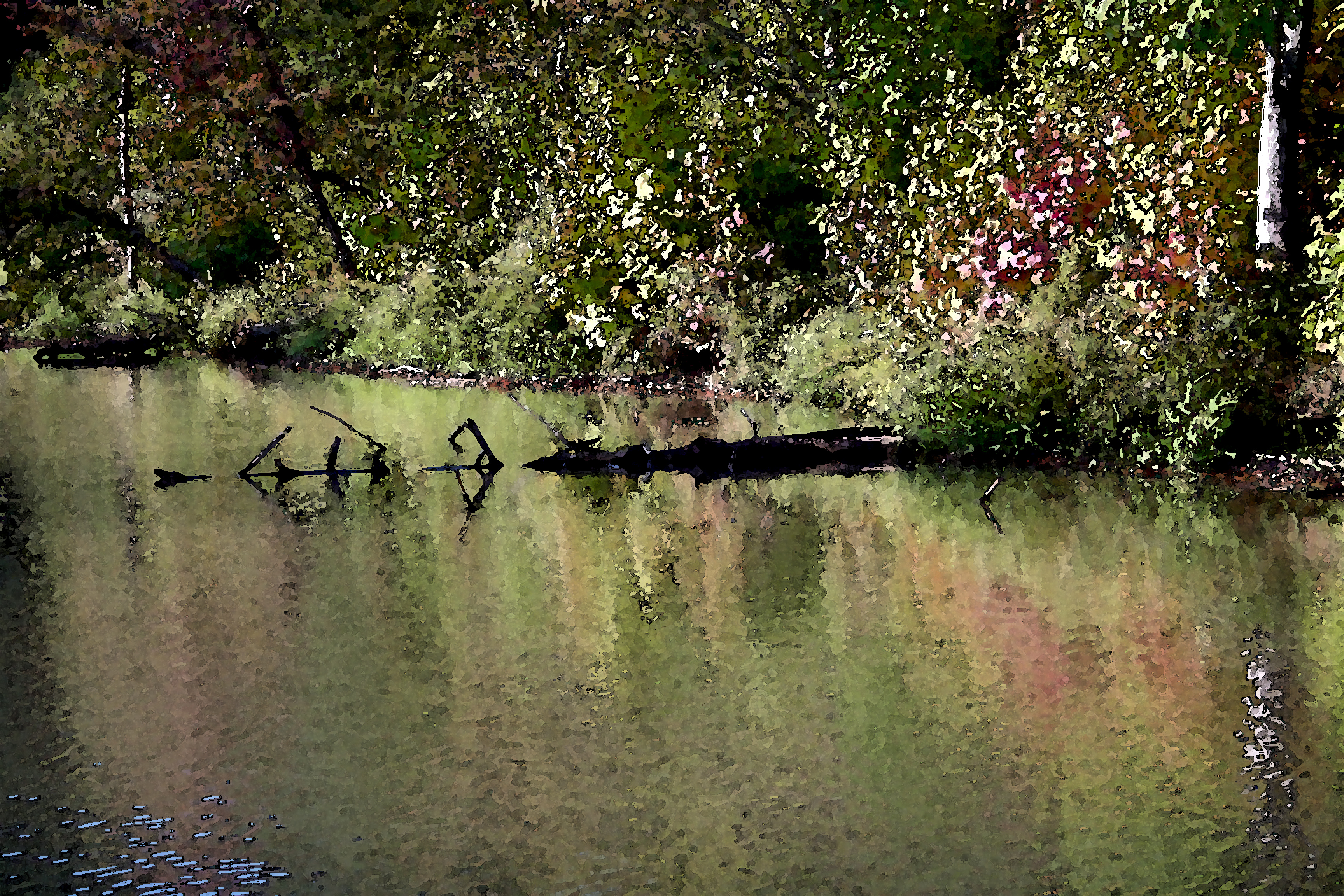 At the Lake -  water color