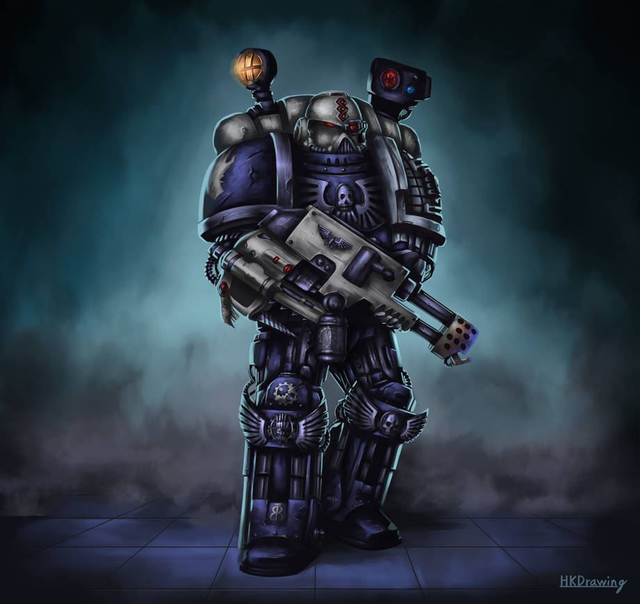 Commission: Deathwatch Iron Hand Apothecary by HKDrawing on DeviantArt