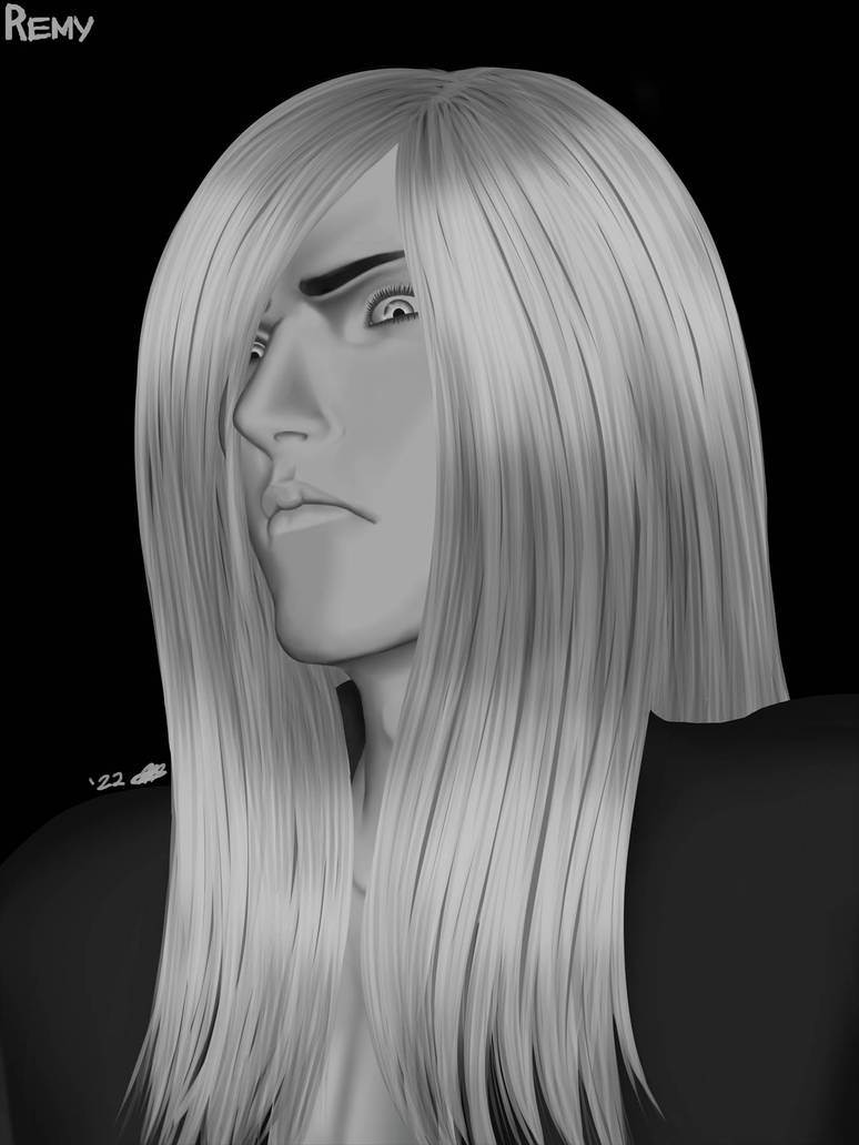 Remy, rendered portrait by TitanSaturnV on DeviantArt