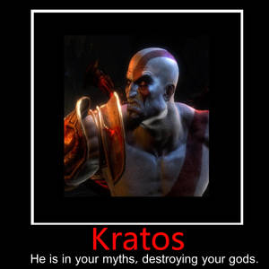 Kratos demotivational Poster