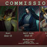 Commission pricelist
