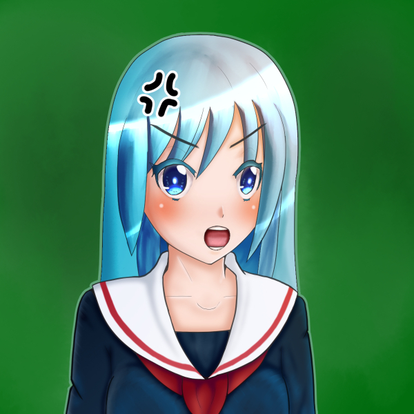 Practice: A girl. #1-2nd-Anger (20 July 2018) by khaospedia