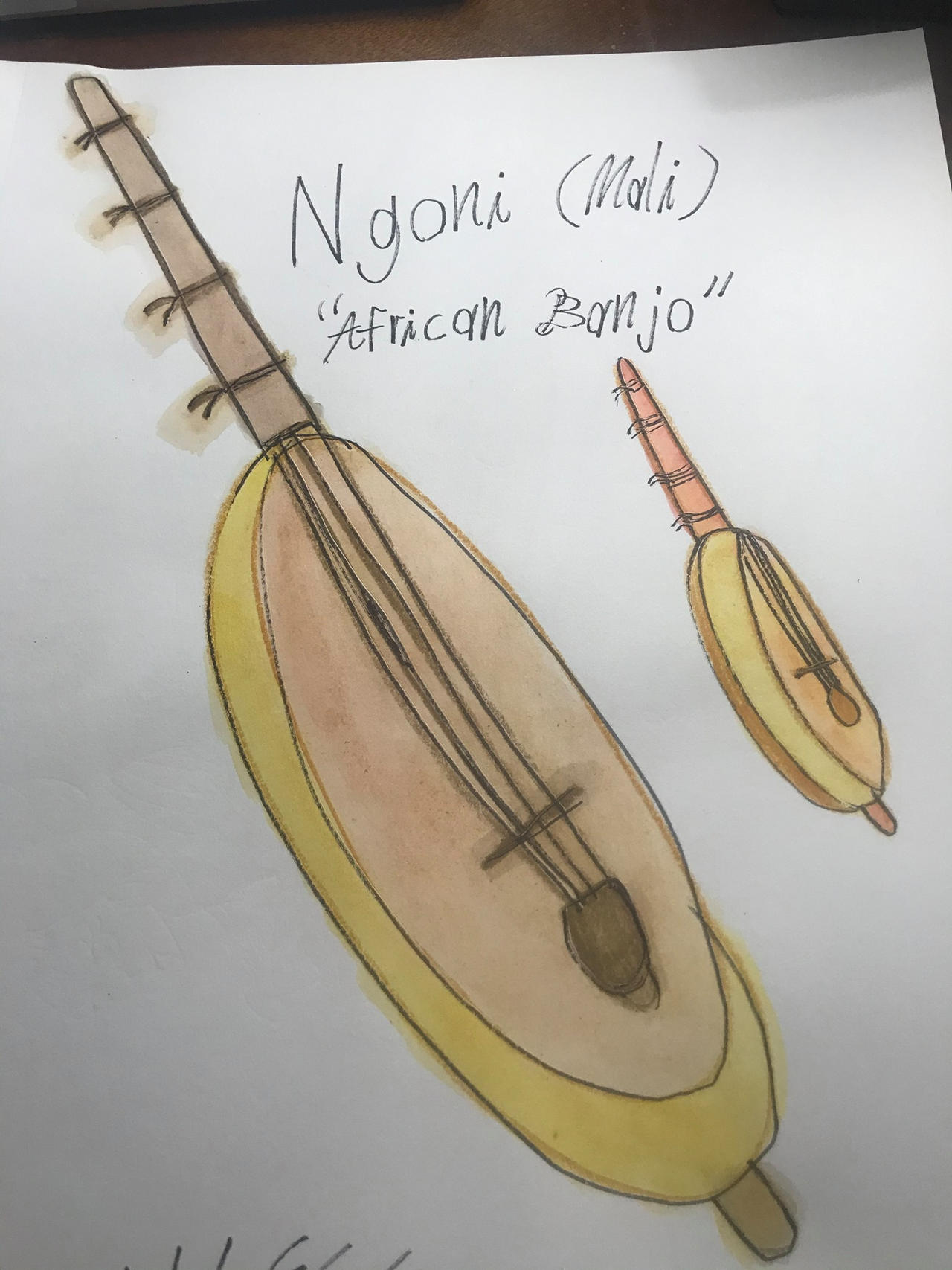 African Ngon Instrument Ngoni (African Banjo) by SpongebobNintendo20 on DeviantArt