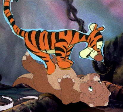 Tigger bounces Cera