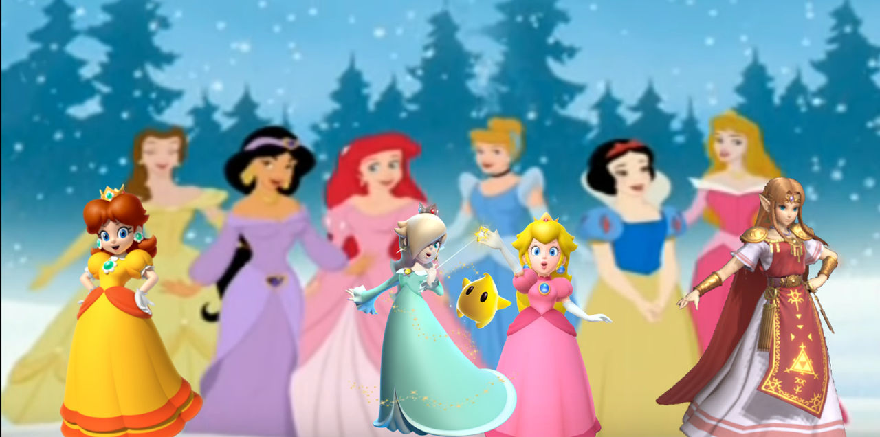 Disney Princess and Nintendo Princess Mashup by SpongebobNintendo20 on ...