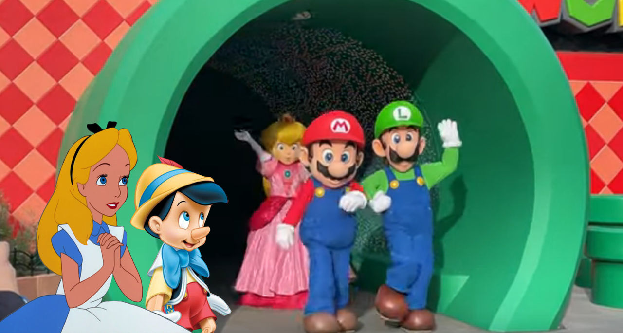 Pinoke School Alice and Pinoke at Super Nintendo World Opening by SpongebobNintendo20 ...