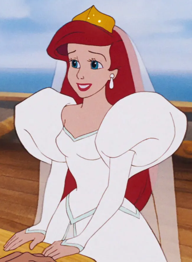 little mermaid wedding dress cartoon Disney Princess Historical Costume Influences: The Little Mermaid Frock Flicks