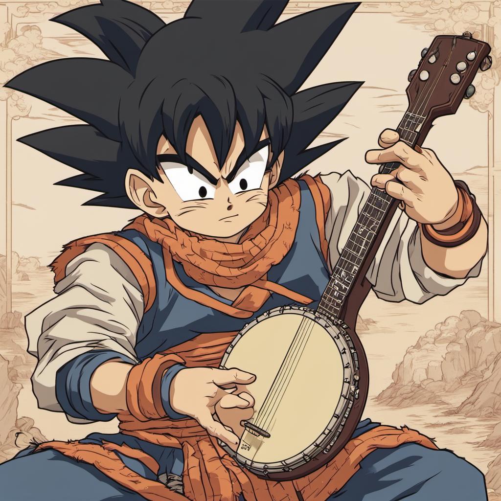 Goku Playing The Banjo By SpongebobNintendo20 On DeviantArt goku-playing-the-banjo-by-spongebobnintendo20-on-deviantart