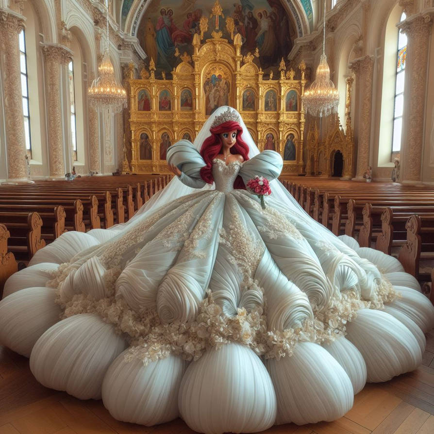 Orthodox Sponge Ariel in an Orthodox Wedding Dress by SpongebobNintendo20 on DeviantArt