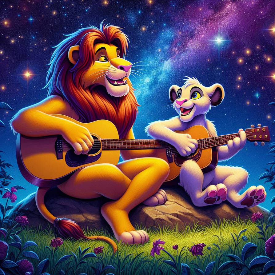 Simba and Kimba playing Bluegrass Music by SpongebobNintendo20 on ...
