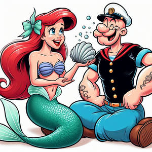 Ariel meets Popeye