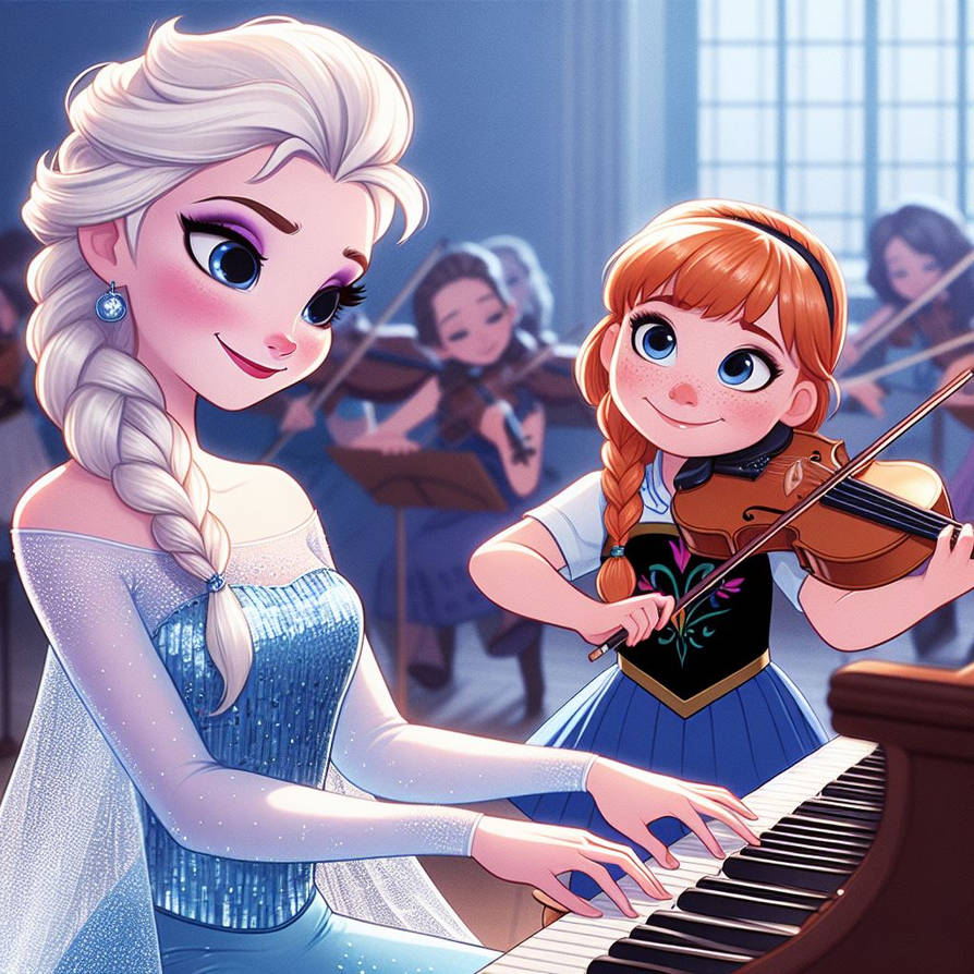 Elsa Rasta Anna and Elsa play Let It Go by SpongebobNintendo20 on DeviantArt