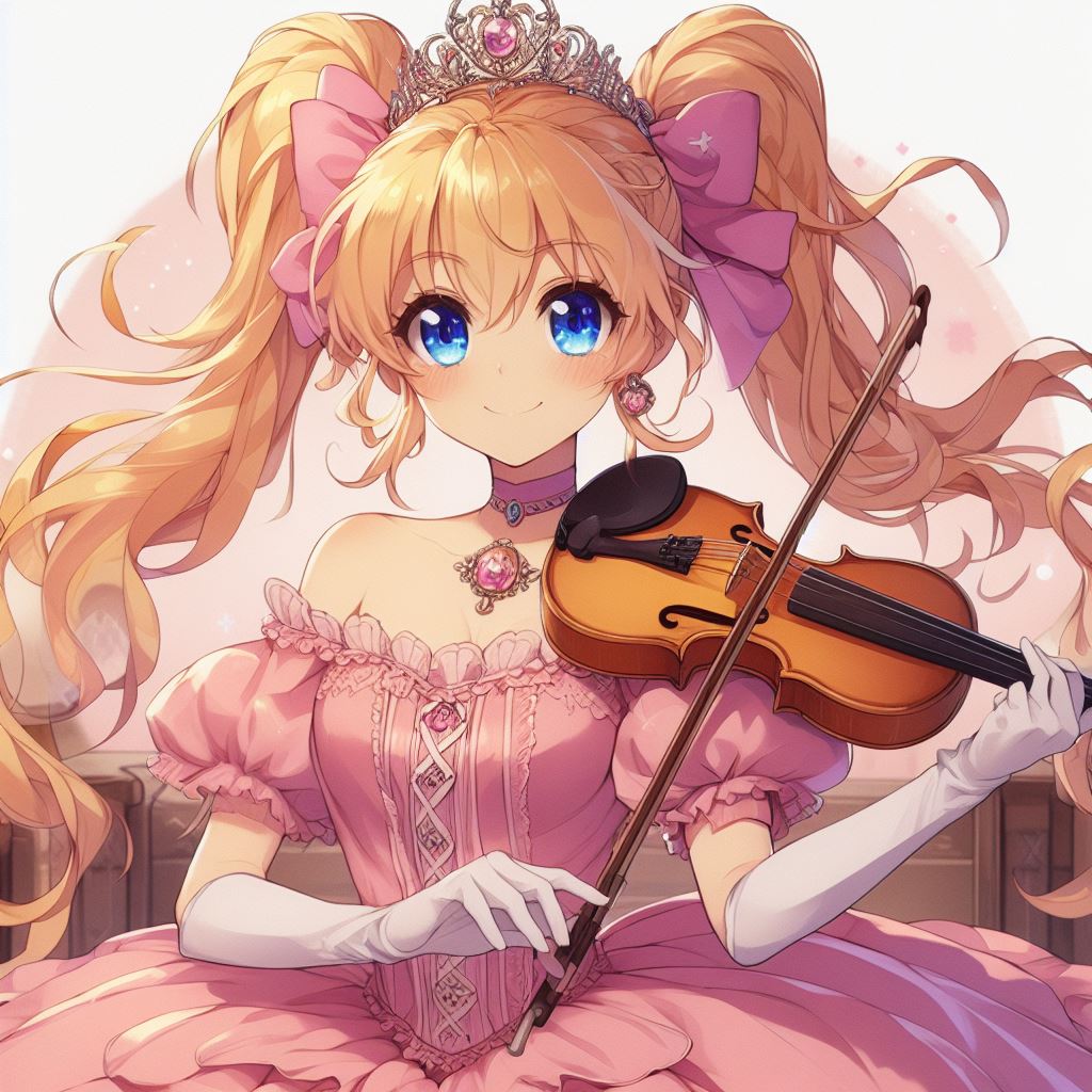 Princess Kilala play her fiddle by SpongebobNintendo20 on DeviantArt