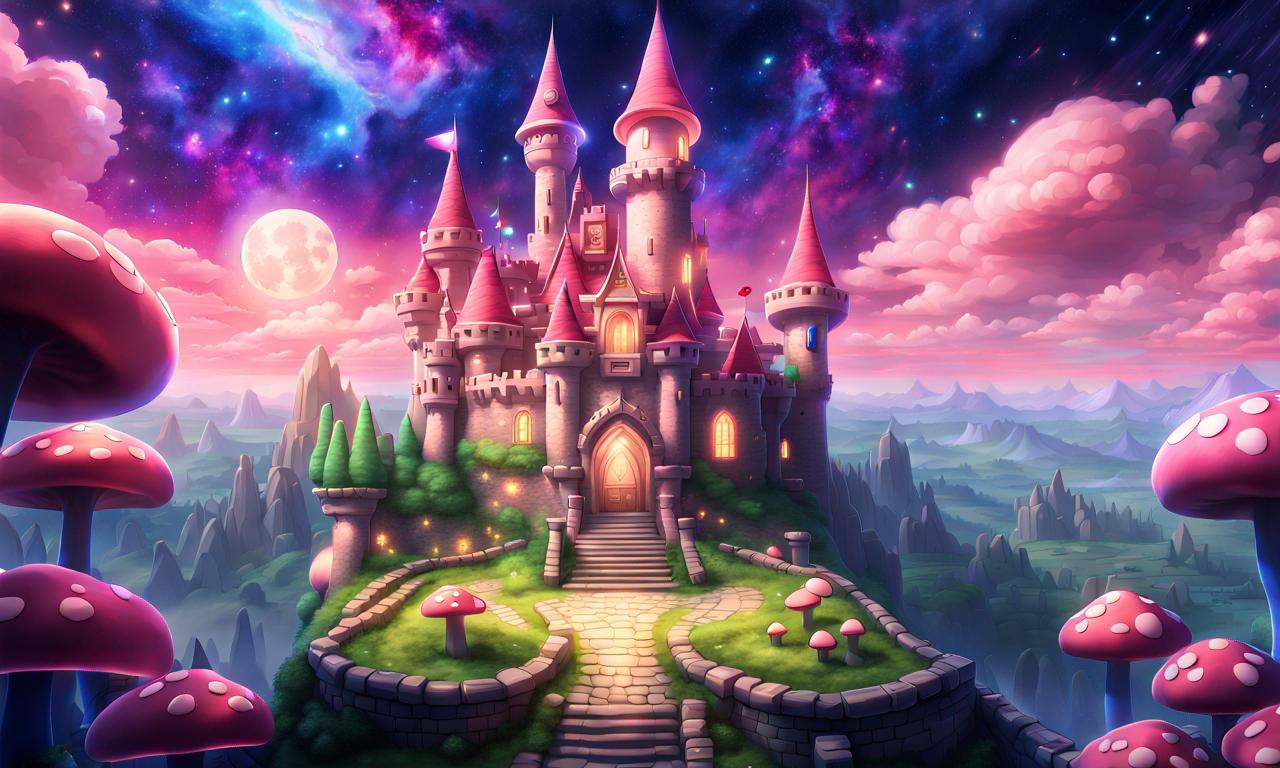 Princess Peach's Castle by SpongebobNintendo20 on DeviantArt