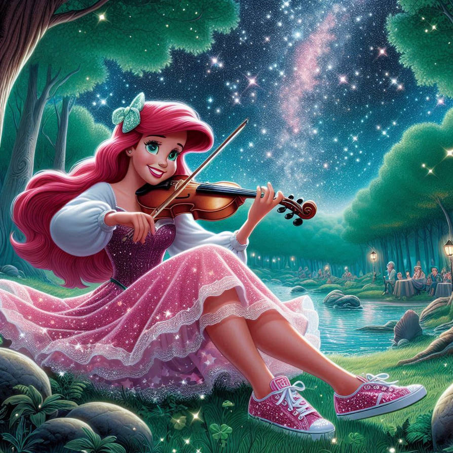 Princess Ariel plays Shady Grove on the Fiddle by SpongebobNintendo20 ...