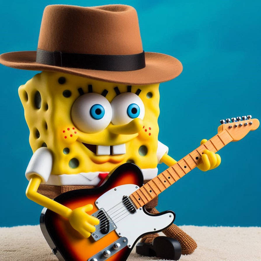SpongeBob playing his Fender Telecaster by SpongebobNintendo20 on ...