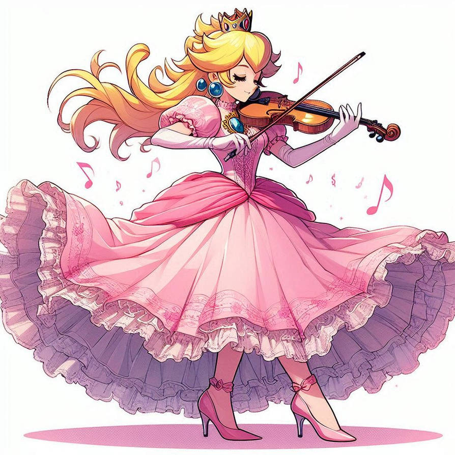 Princess Peach plays Celtic Dance Fiddle by SpongebobNintendo20 on ...