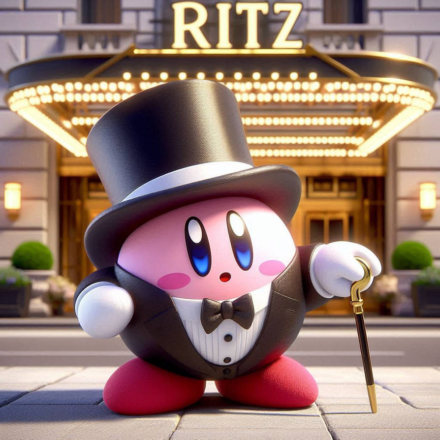 Kirby Puttin on the Ritz by SpongebobNintendo20 on DeviantArt