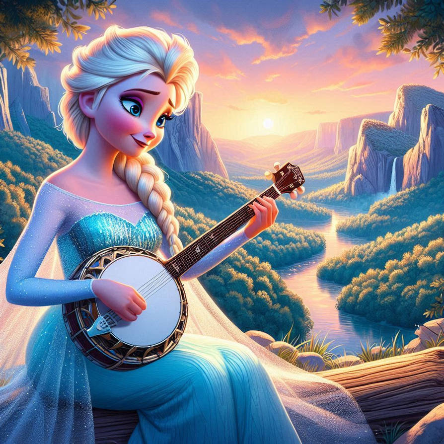 Elsa Rasta Elsa plays Cumberland Gap Two Finger Style by SpongebobNintendo20 on ...