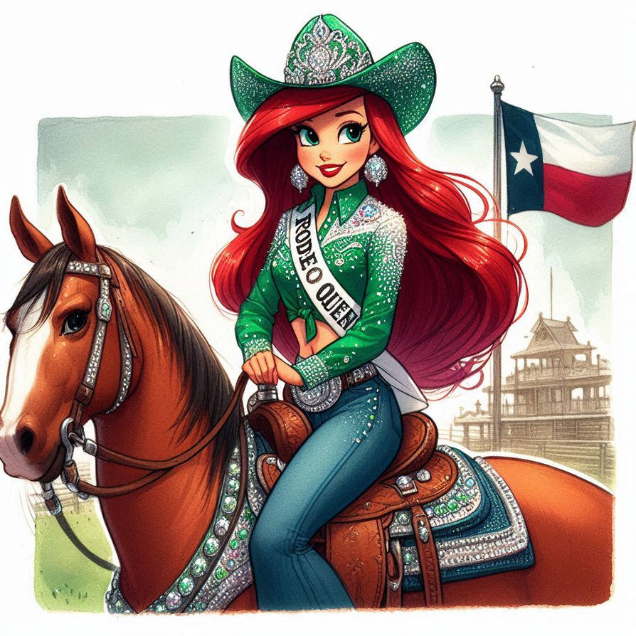 Rodeo Queen Ariel by SpongebobNintendo20 on DeviantArt