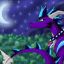 Shadow The Dragoness at night