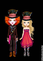 Hatter and Alice Dollz