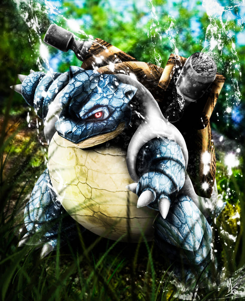 Blastoise, the Shellfish Pokemon by BlackRockMatagi on DeviantArt