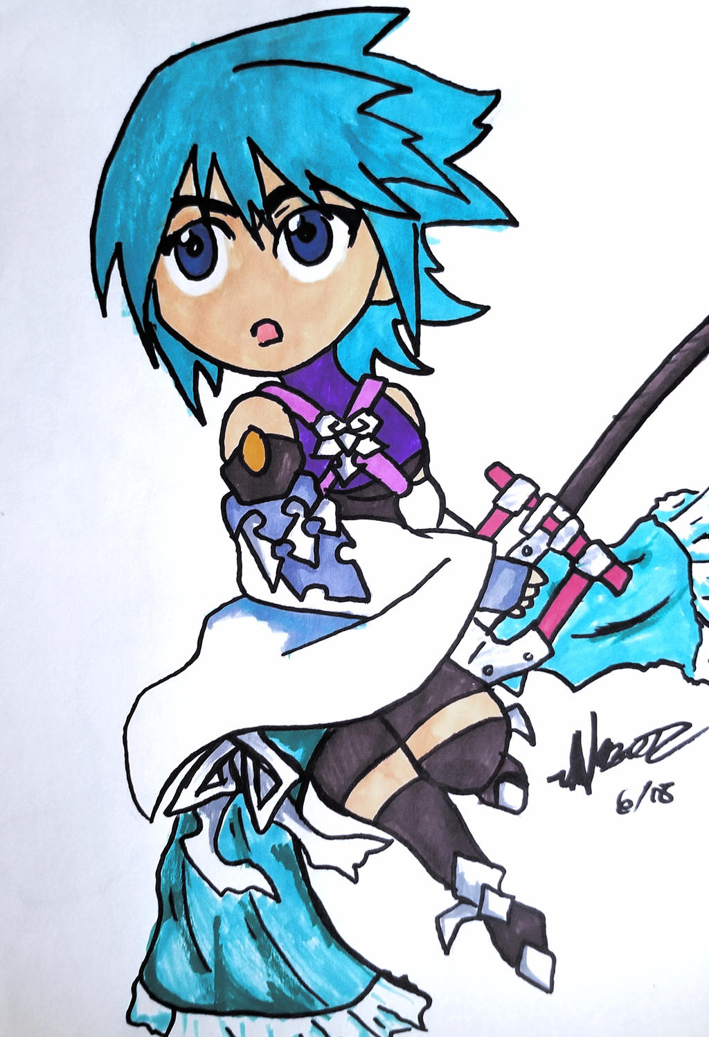 Aqua Chibi by TeamTsukikage on DeviantArt