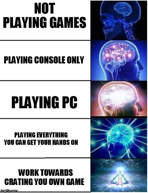 Expanding Brain (Expanding Game Engines) - Funny