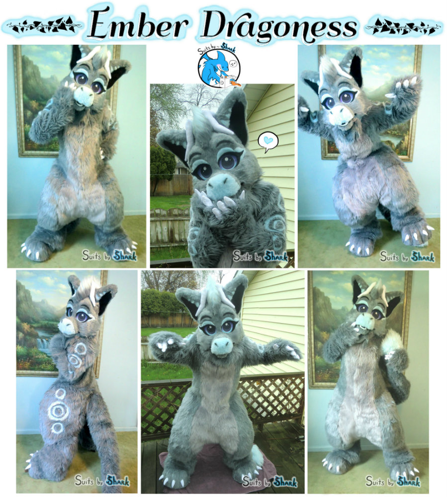 Ember Dragoness Digitigrade Fullsuit