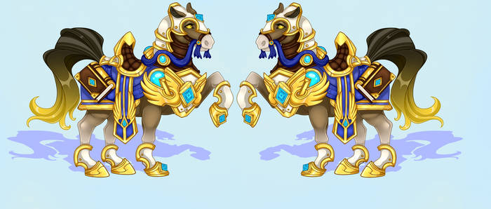 Highlord's Golden Charger - Paladin Class Mount