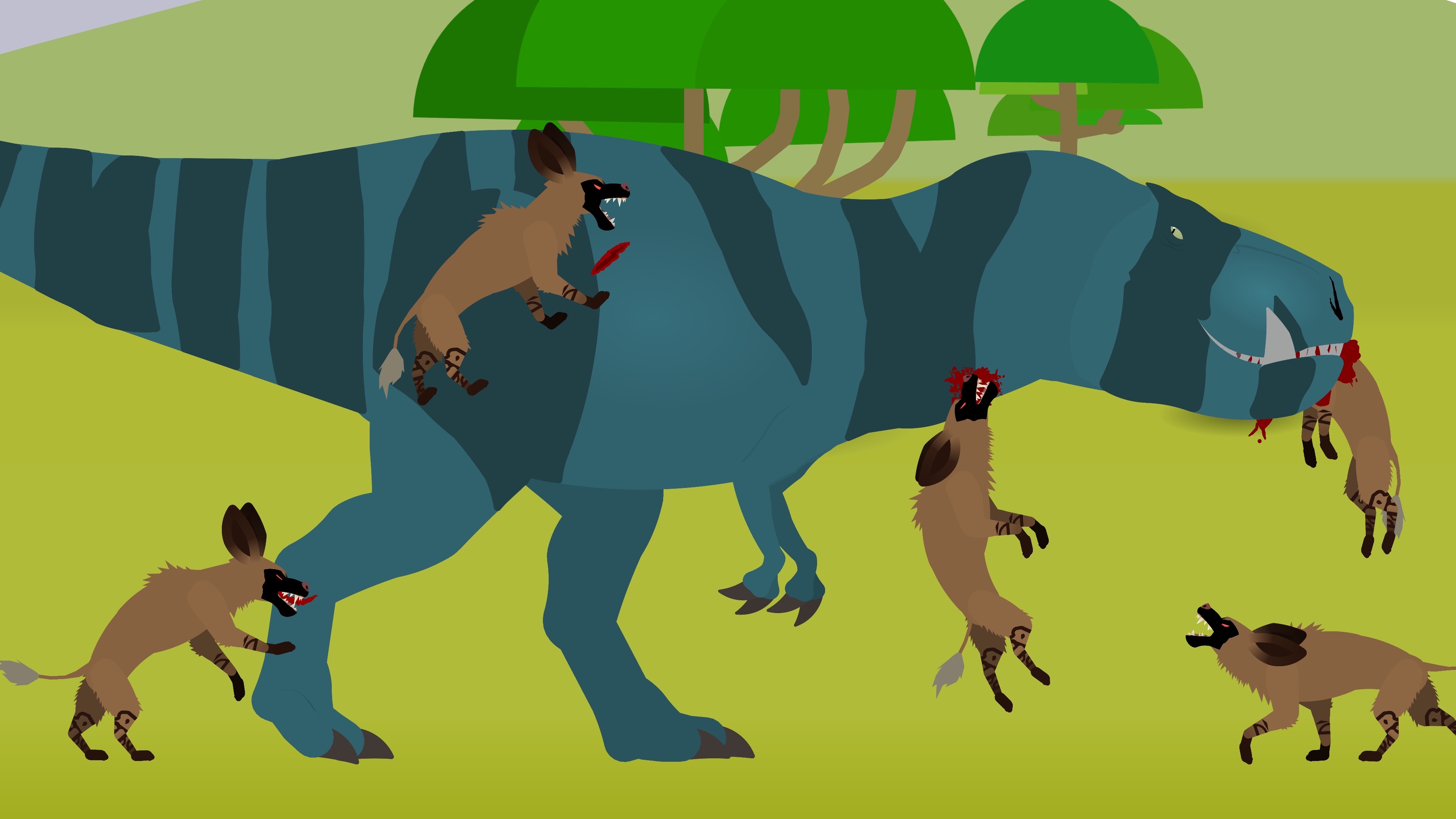 Fang vs Primal Dogs by RexArtistry on DeviantArt