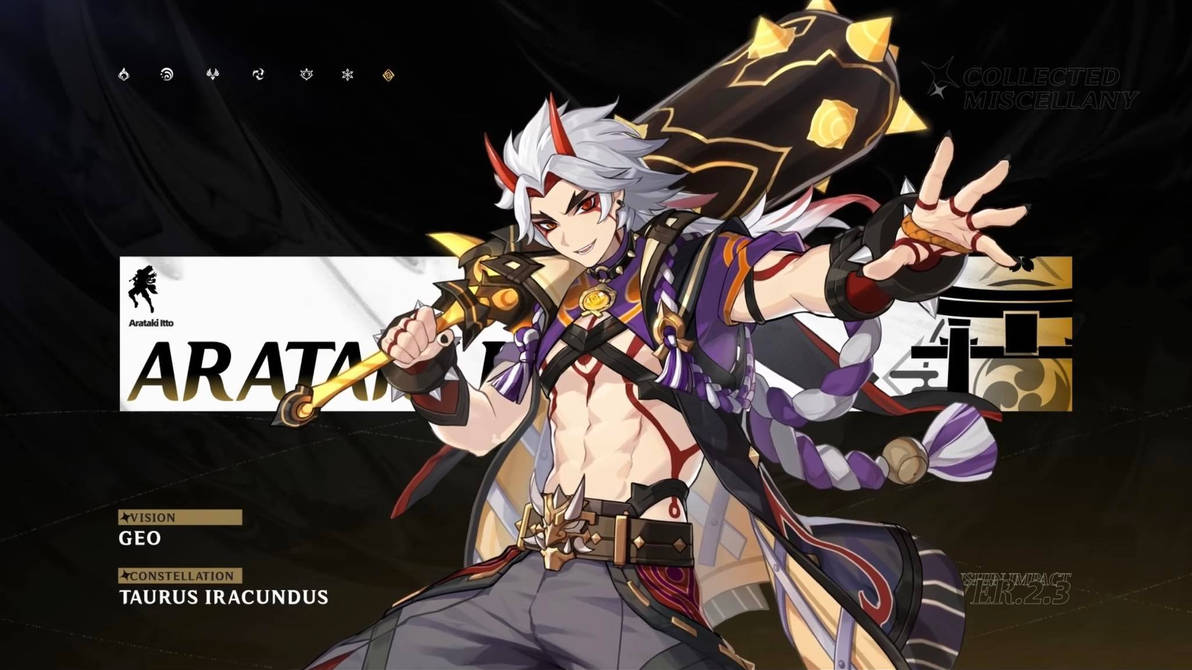 Arataki Itto Theme - Wallpaper by amarisLindsey on DeviantArt