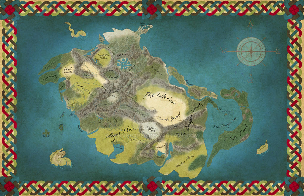 Fantasy Language Map Fantasy Map by penVSpaper on DeviantArt