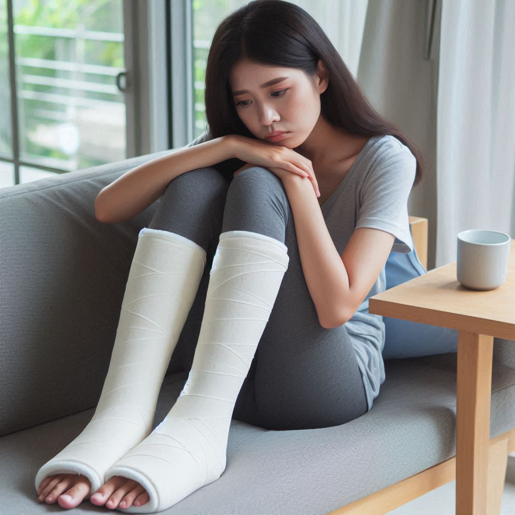 Double short leg cast asian at sofa by LorenzoLor on DeviantArt