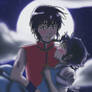 Ranma and Akane in Moonlight