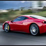 Ferrari 458 on freeway