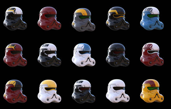Storm trooper helmet color variants
