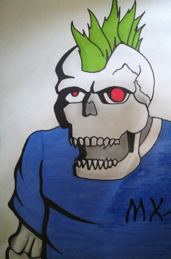 Random skeleton drawing by 9MX9 on DeviantArt