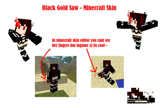 Black Gold Saw -Minecraft skin