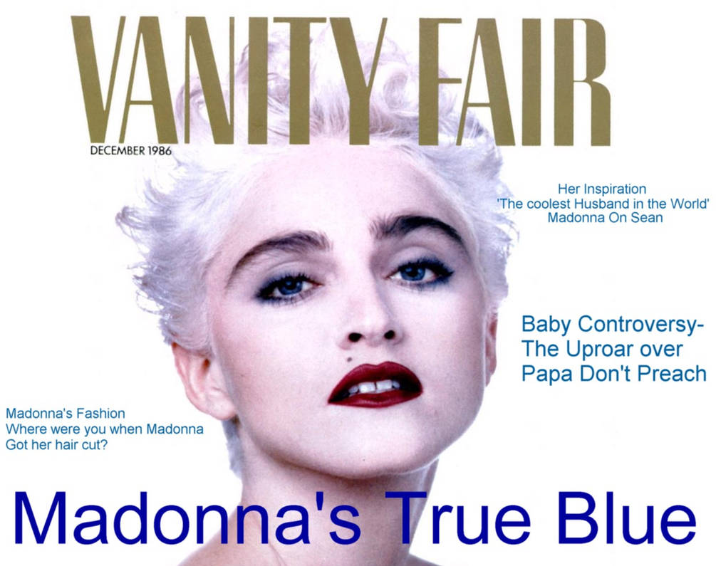 Madonna Vanity Fair by scrawnyfella on DeviantArt