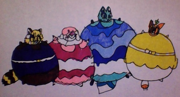 cofi chee slushi and sassparilla dresses inflated by jesse123pro on ...